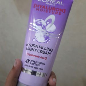 LOREAL HYDRA FILLING NIGHT CREAM for Hair 180 Ml