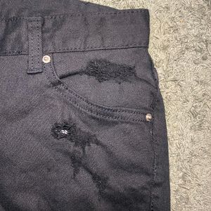 Black Colour Denim Short Jeans 🫶🫶🫶