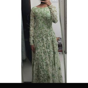 Pishta Green Wedding Gown