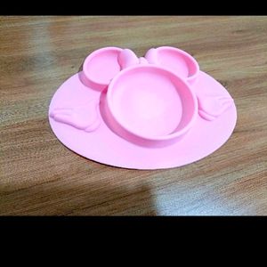 Disney Baby Plate And A Bib