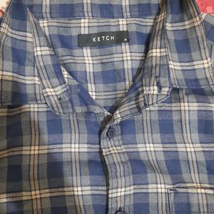 Ketch Men's Slim Fit Checked Shirt