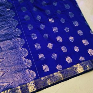 Blue Colour Uppada Pattu Saree