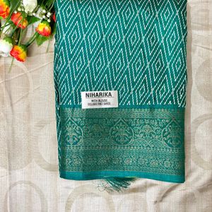 New Niharika Sarees With Blouse Piece