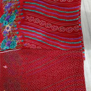 Premium Quality Bandhani Print New Saree