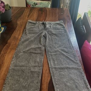 Grey Washed Out Boyfriend Jeans