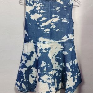 Blue And White Summers Top