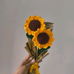 Crochet Sunflower Bouquet