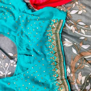 Sea Green Wedding Purpose Saree