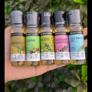 Soulflower Hair & Skin Oil Sampler Pack.