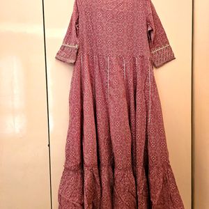 Onion Colour Ethnic Gown