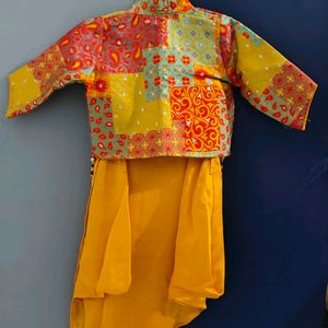 Designer Indian Dhoti Dress With Brocade Jacket