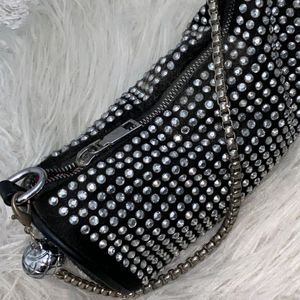 Black Rhinestone Dazzling Bag