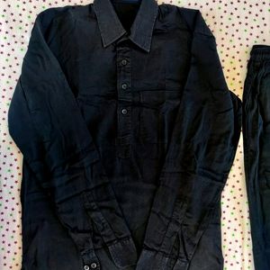 Black Kurta Pyjama Set