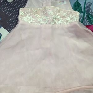 Cute Pink Frock For 9m-2 Years Girl