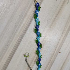 Blue Flower Bracelet