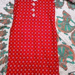 New Red Kurti