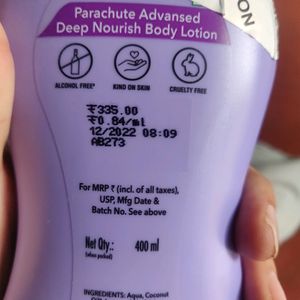 Parachute Body Moisture