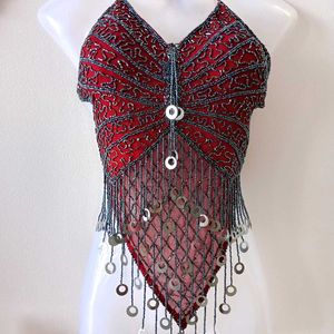 Stunning Heavy Beaded Party Wear Top