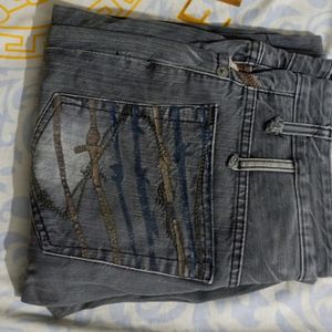 Elegant and Stylish Mild Washed Charcoal Jeans