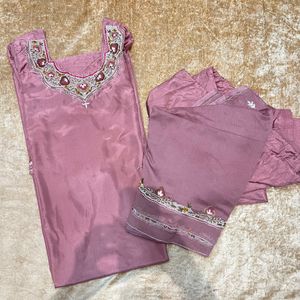 SILK: PINK KURTA SET @299