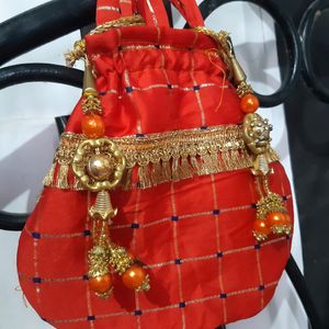 Red Potli Bag