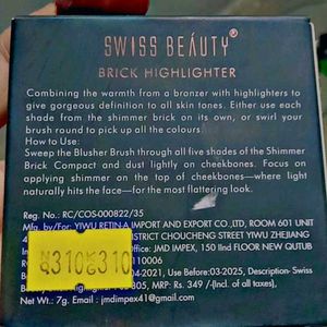 Diwali Offer Swiss Beauty Brick Highlighter