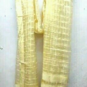 CheckeredChanderi🎀GoldenDupatta