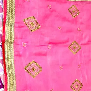 Rose 🌹pink 💕fancy Saree