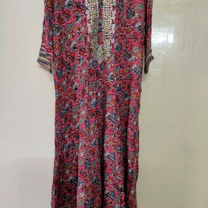 Plush Size Dark Peach Kurta