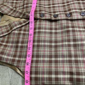 Cheque Pattern Waist Coat