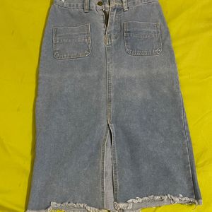 Denim Skirt Korean