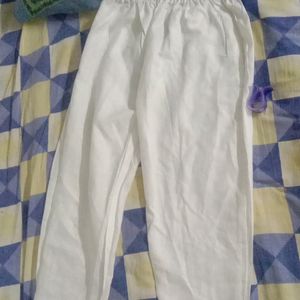 WHITE COTTON PANT