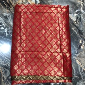 New Red And Brown Saree