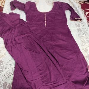 Beautiful Wine Color Salwar Suit