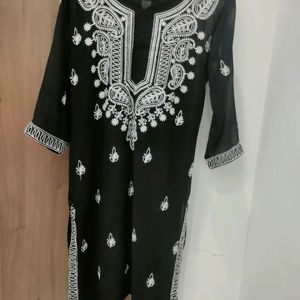 Black Chikankari Kurta🖤