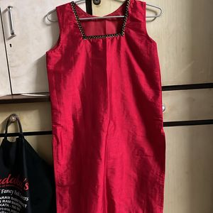 New Plain Red Kurti