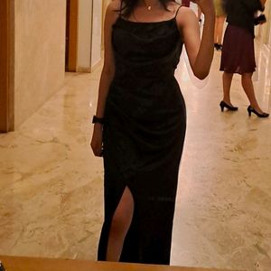 Black Slit Dress