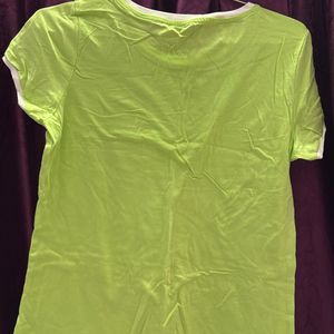 Green White Tshirt