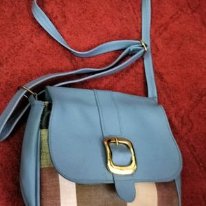 Blue Colour Sling Bag