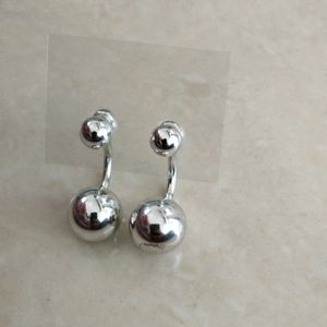 Silver Floating Bubble Earing