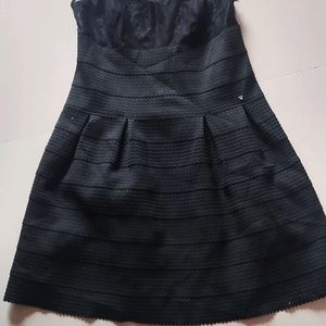 Black Flared Frock Dress