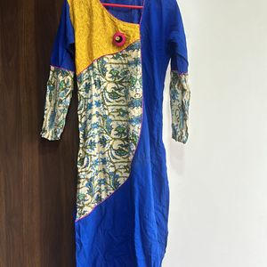 Blue Beige Kurta