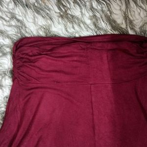 Cherry Red Stretchy Skirt