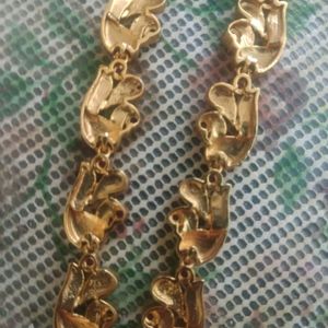 Onegramgold Neckset And Earrings