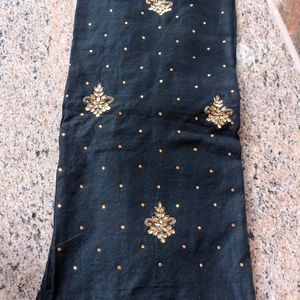 Z Black Wedding Kurti Dupatta Set