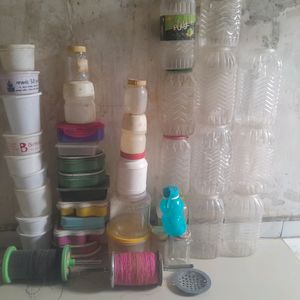 Plastic Jars To Store Masalas And More