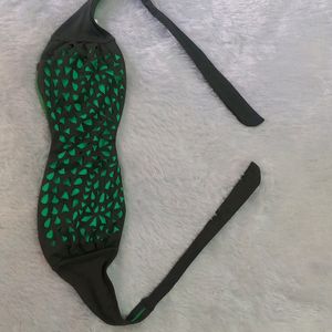 Branded Tube Padded Laser Cutted Bikini Top 👙