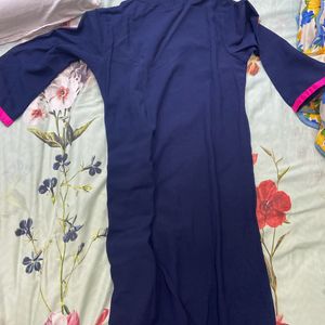 Navy Blue Festive Kurta Women