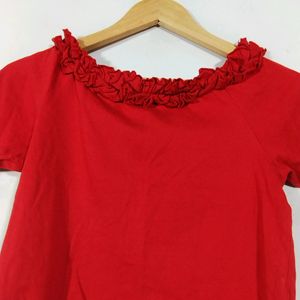 Calgari Red Crop Top (Women)