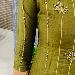 Mirror Work Kurta💚